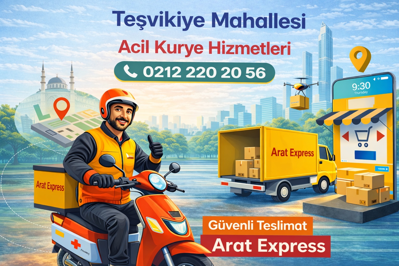  Teşvikiye Mahallesi Acil Kurye Hizmetleri 