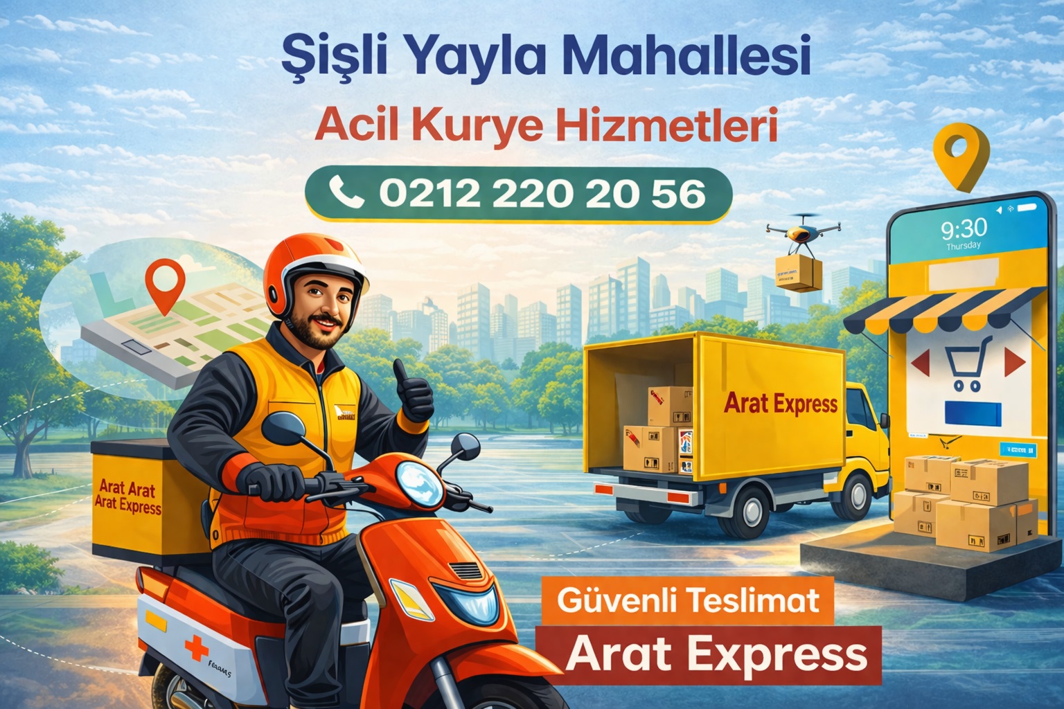  Şişli Yayla Mahallesi Acil Kurye Hizmetleri